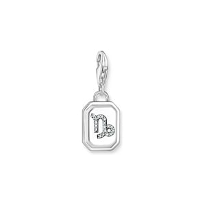 Thomas Sabo Zodiac Charms Charm-Anhänger Sternzeichen Steinbock mit weissen Steinen Silber