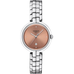 Tissot Flamingo Diamonds Silbrig
