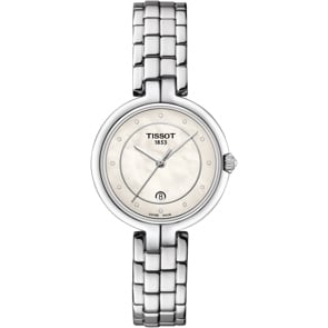 Tissot Flamingo Diamonds Silbrig
