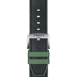 Tissot Kautschukarmband mit Leder grün 22 mm