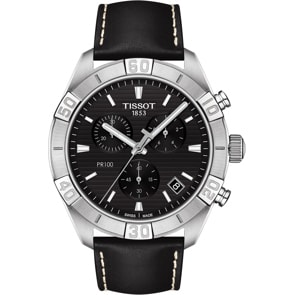 Tissot PR 100 Sport Gent Chronographe Cuir noir