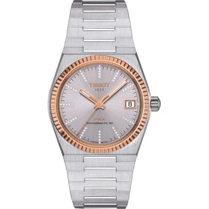 Tissot PRX 35 Powermatic 80 Silbrig / 18 Karat Roségold