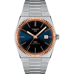 Tissot PRX 40 205 Powermatic 80 Blau / 18 Karat Roségold