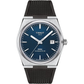 Tissot PRX 40 205 Powermatic 80 Blau / Kautschuk schwarz