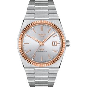 Tissot PRX 40 205 Powermatic 80 Silbrig / 18 Karat Roségold