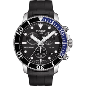 Tissot Seastar 1000 Quartz Chronograph Schwarz / Blau