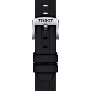 Tissot Silikonarmband schwarz 18 mm