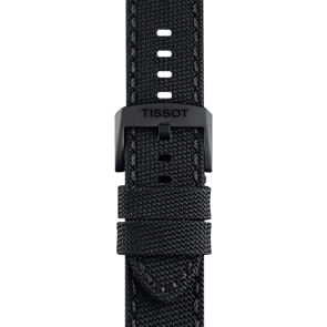 Bracelet Tissot Textile noir 22 mm