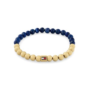 Tommy Hilfiger Armband Semi-Precious Beads Goldig / Blau