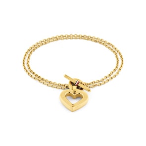 Tommy Hilfiger Armband Toggle Heart Goldig