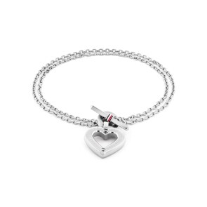 Tommy Hilfiger Armband Toggle Heart Silbrig 
