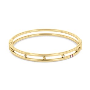 Tommy Hilfiger Bracelet-jonc Doré avec Cristaux