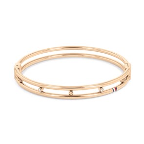 Tommy Hilfiger Armreif Rosé mit Kristallen