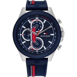 Tommy Hilfiger Clark Day Date Blau / Silbrig