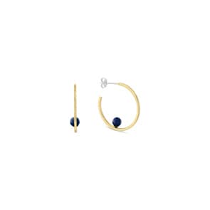 Tommy Hilfiger Creolen Semi-Precious Beads Goldig / Blau