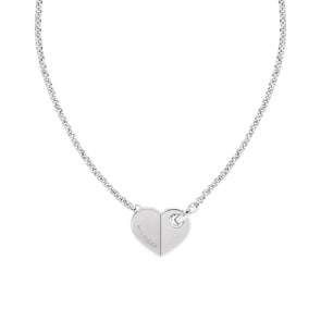 Tommy Hilfiger Halskette Bold Hearts Silbrig 