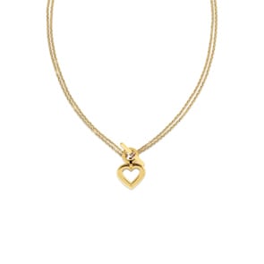 Tommy Hilfiger Halskette Toggle Heart Goldig 