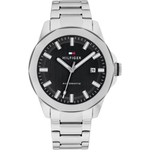 Tommy Hilfiger Lars Automatic Date Silver / Black