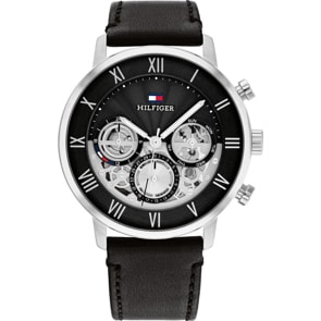 Tommy Hilfiger Legend Day Date Silbrig / Schwarz