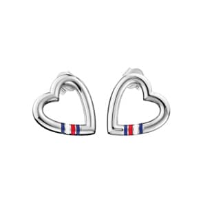 Tommy Hilfiger Clous d'oreilles Cœur Argenté