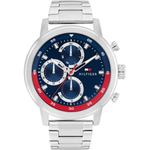 Tommy Hilfiger Rocky Day Date Silbrig / Blau