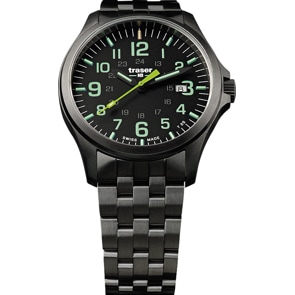 traser P67 Officer Pro GunMetal Black / Lime