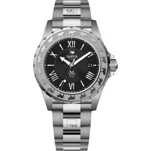 Trauffer Herren Schwarz / Edelstahl