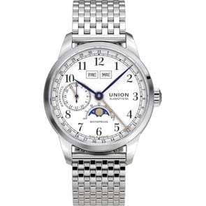 Union Glashütte 1893 Johannes Dürrstein Edition Mondphase Handaufzug Edelstahl