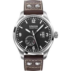 Union Glashütte Belisar Pilot Réserve de Marche Automatique Noir