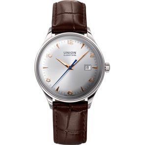 Union Glashütte Noramis Date Automatique Argenté / Cuir