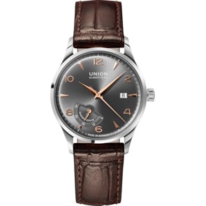 Union Glashütte Noramis Réserve de Marche Automatique Gris / Cuir