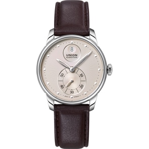 Union Glashütte Seris Kleine Sekunde Automatik Grau / Leder