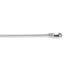 Venezianerkette diamantiert 750/18 K Weissgold 1.4mm