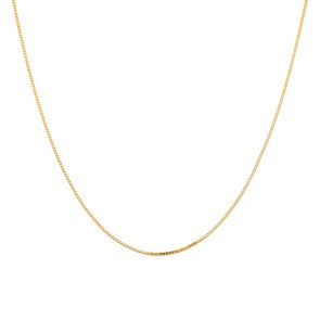 Collier vénitienne diamantée or jaune 750/18 ct 0,8mm