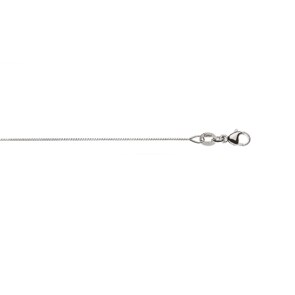 Collier vénitienne diamantée or gris 750/18 ct 0.6mm