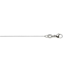 Venezianerkette diamantiert 750/18 K Weissgold 0.6mm