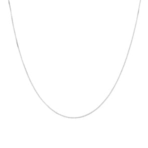 Venezianerkette diamantiert 750/18 K Weissgold 0.6mm