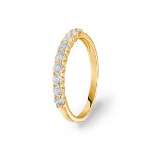 Mémoire-Ring 750/18 K Gelbgold mit Diamanten 0.50 ct H/si