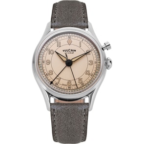 Vulcain Cricket Classique 36mm Eggshell Sapphire Caseback