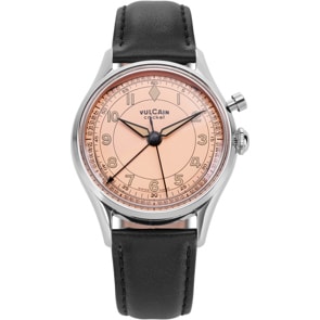 Vulcain Cricket Classique 36mm Salmon Steel Caseback