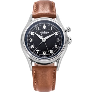 Vulcain Cricket Classique 39mm Black & White Sapphire Caseback