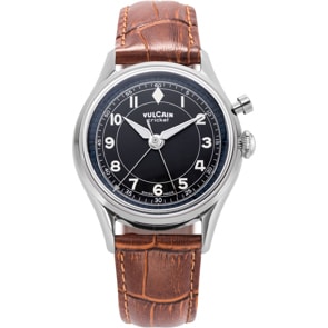 Vulcain Cricket Classique 39mm Black & White Sapphire Caseback