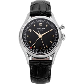 Vulcain Cricket Tradition 36mm Black & Gold Sapphire Caseback