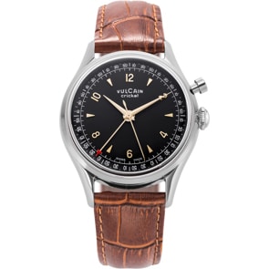 Vulcain Cricket Tradition 39mm Black & Gold Steel Caseback