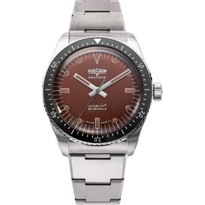 Vulcain Skindiver Nautique Brown / Acier inoxydable