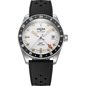 Vulcain Skindiver Nautique GMT White