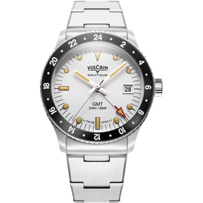 Vulcain Skindiver Nautique GMT White