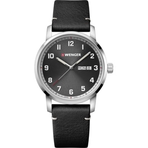 Wenger Attitude Day Date Grau / Schwarz Ø 42mm