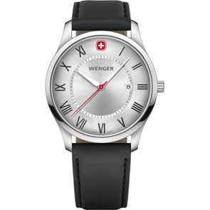Wenger City Classic Noir / Argenté Ø 42mm