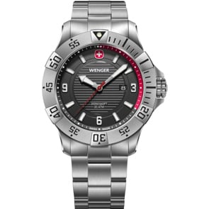 Wenger Seaforce Diver Silbrig / Schwarz Ø 43mm